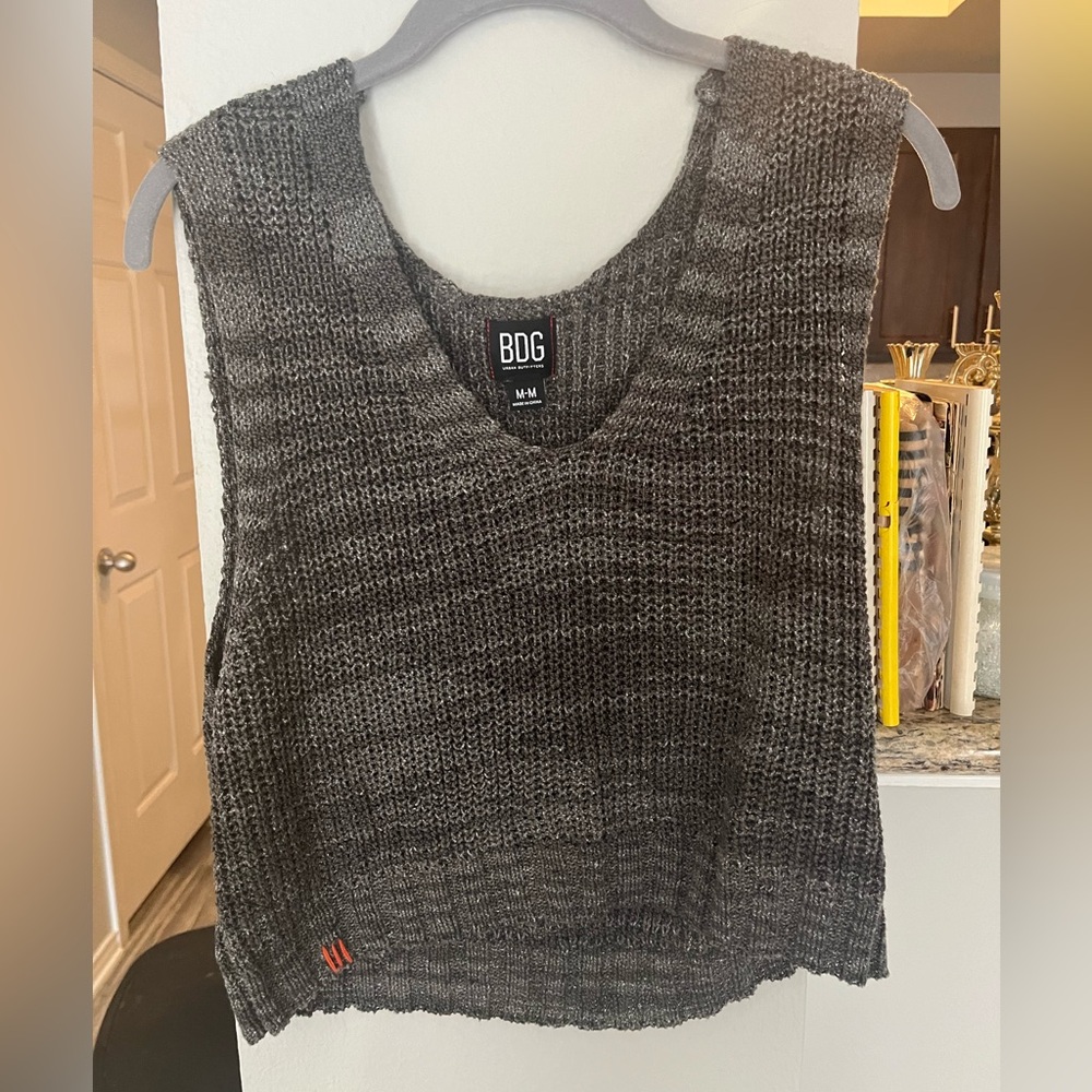 BDG Gray Sweater Vest